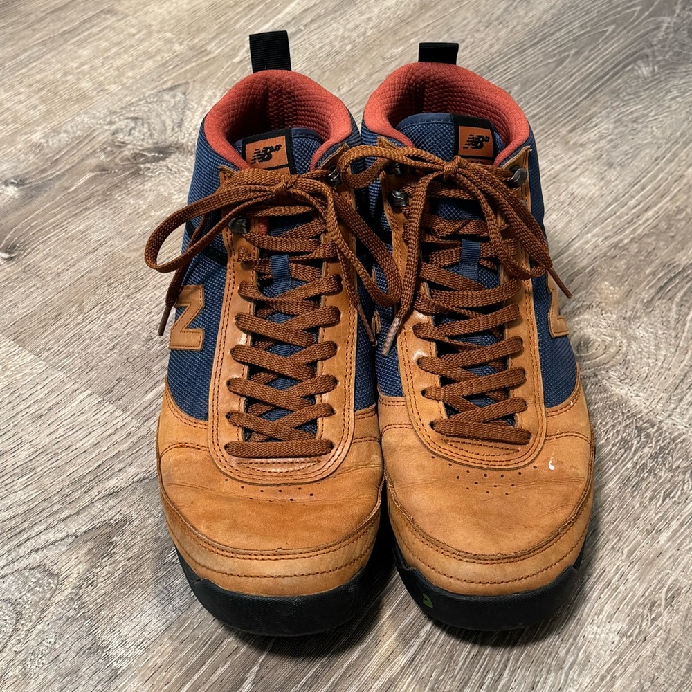 New Balance Numeric 440 Trail High Brown Leather High Top Mens Size 11.5 - Picture 2 of 10